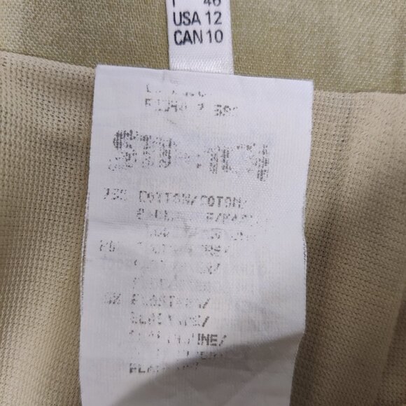 FE Edition Women's Maxi Skirt in Green Size 12 Cotton Old Money Quiet Luxury - Picture 10 of 15